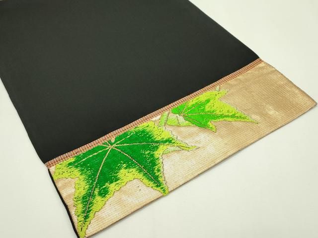 平和屋本店■極上　龍村美術織物　たつむら　六通柄　本袋帯　唐織　芳華錦　黒地　金銀糸　逸品　CZAA2123s5 平和屋本店□極上 龍村美術織物 たつむら 六通柄 本袋帯 唐織 芳華錦