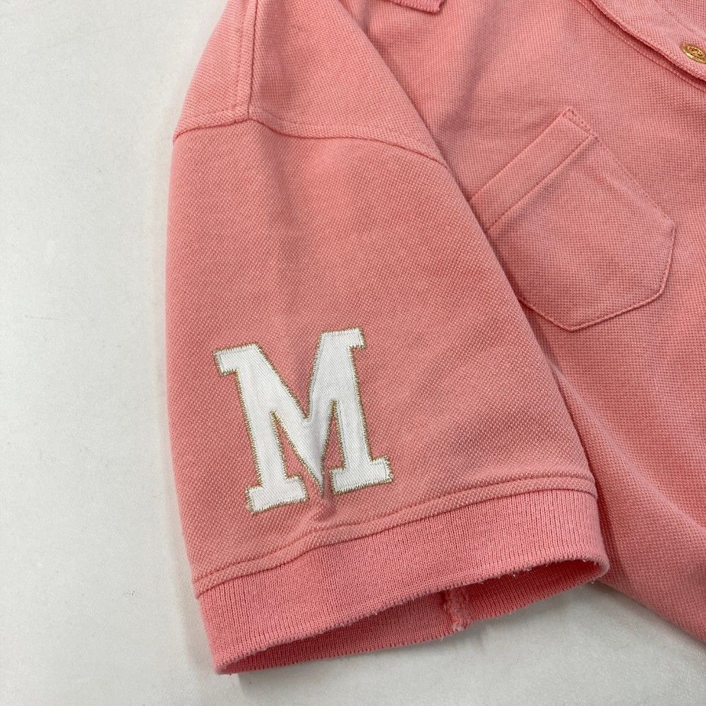 サイズ：M MARK&LONA マークアンドロナ 半袖ポロシャツ ピンク系