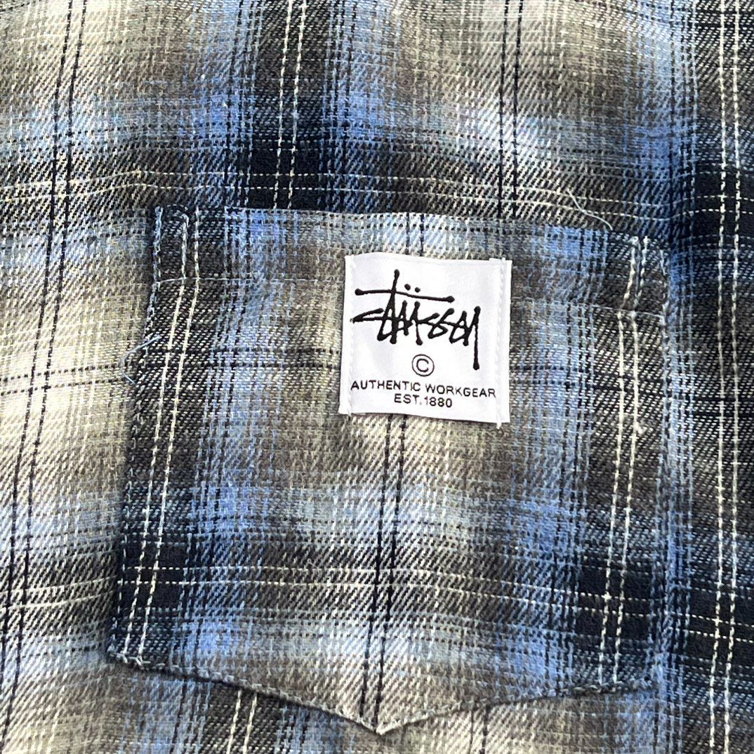 Stussy 2024 FW チェックシャツ 半袖 Stussy 2024 Fwスチュワート早秋コレクションチェック柄シャツ