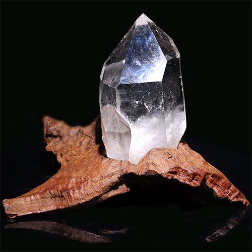 D445-6〕[トップクォリティ]インド/マニハール産ヒマラヤ水晶原石 台