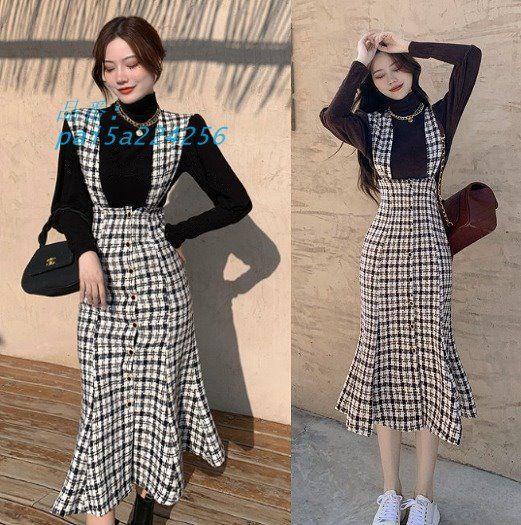 スカートロング切替韓国ファッ pai5a224256