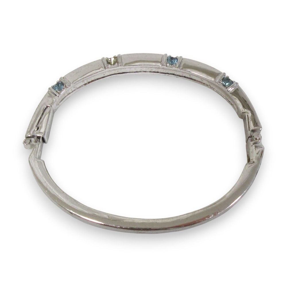【お値下げ】スワロフスキー シルバー クリスタルバングル 美品 SWAROVSKI スワロフスキー クリスタル ブレスレット バングル