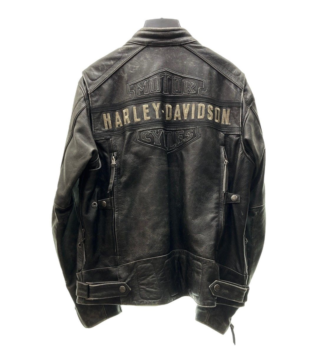 ハーレーダビッドソン HARLEY DAVIDSON RIDING GEAR シングルライダース レザージャケット カウハイド レーシング ワッペン  刺繍 黒 ジャケット ロゴ ブラック Lサイズ 104MT-373 - メルカリ