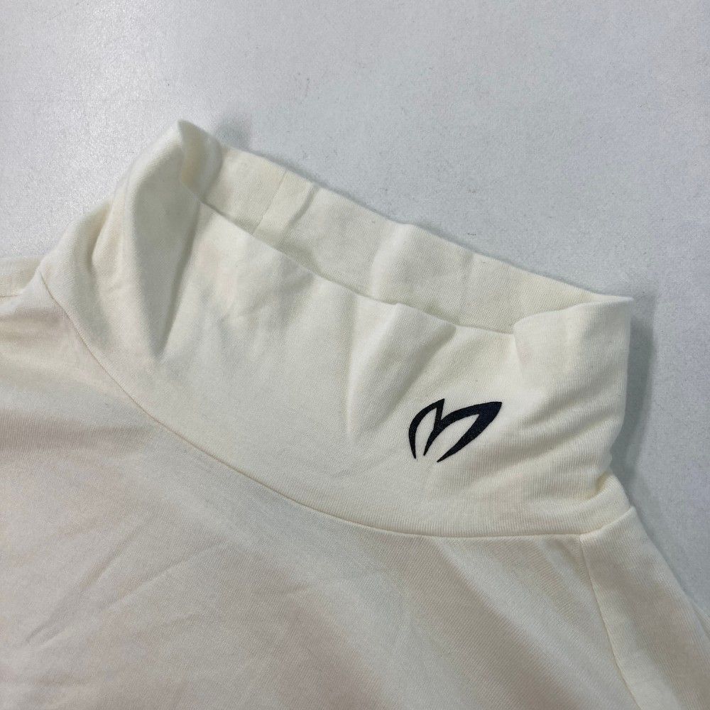 サイズ：4 MASTER BUNNY EDITION マスターバニーエディション  ハイネック 長袖Tシャツ MBEX2010プリント  ホワイト系 [240101446949] ゴルフウェア メンズ ストスト サイズ：4 MASTER BUNNY EDITION マスターバニーエディション