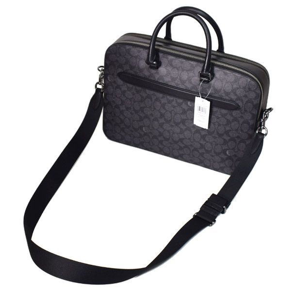 コーチ メンズ バッグ COACH コーティングキャンバス レザー