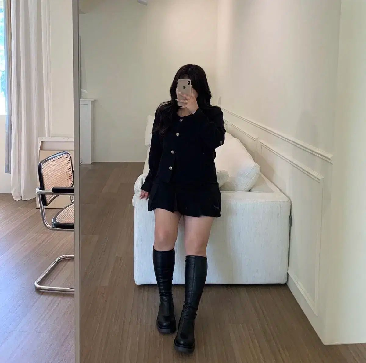 デイジー トゥー エル LOVE ノーカラー ジャケット キュロット セット