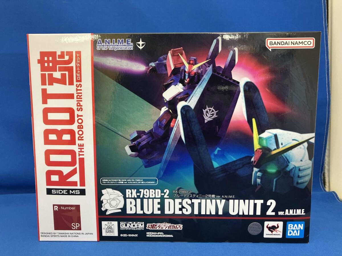 BANDAI - 魂ウェブ商店限定 ROBOT魂(SIDE MS) RX-79BD-2 ブルーディスティニー2号機 ver. A.N.I.M.E. 機動戦士ガンダム外伝 THE BLUE DESTINY(ザ ブルー ディスティニー) 完成品 可動フィギュア バンダイスピリッツ ROBOT魂 ＜SIDE MS＞ RX-79BD-2 ブルーディスティニー2号機 ver