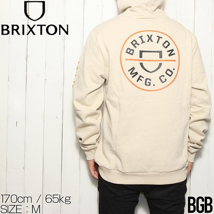 【送料無料】プルオーバーパーカー フーディ BRIXTON ブリクストン CREST HOODY 22021