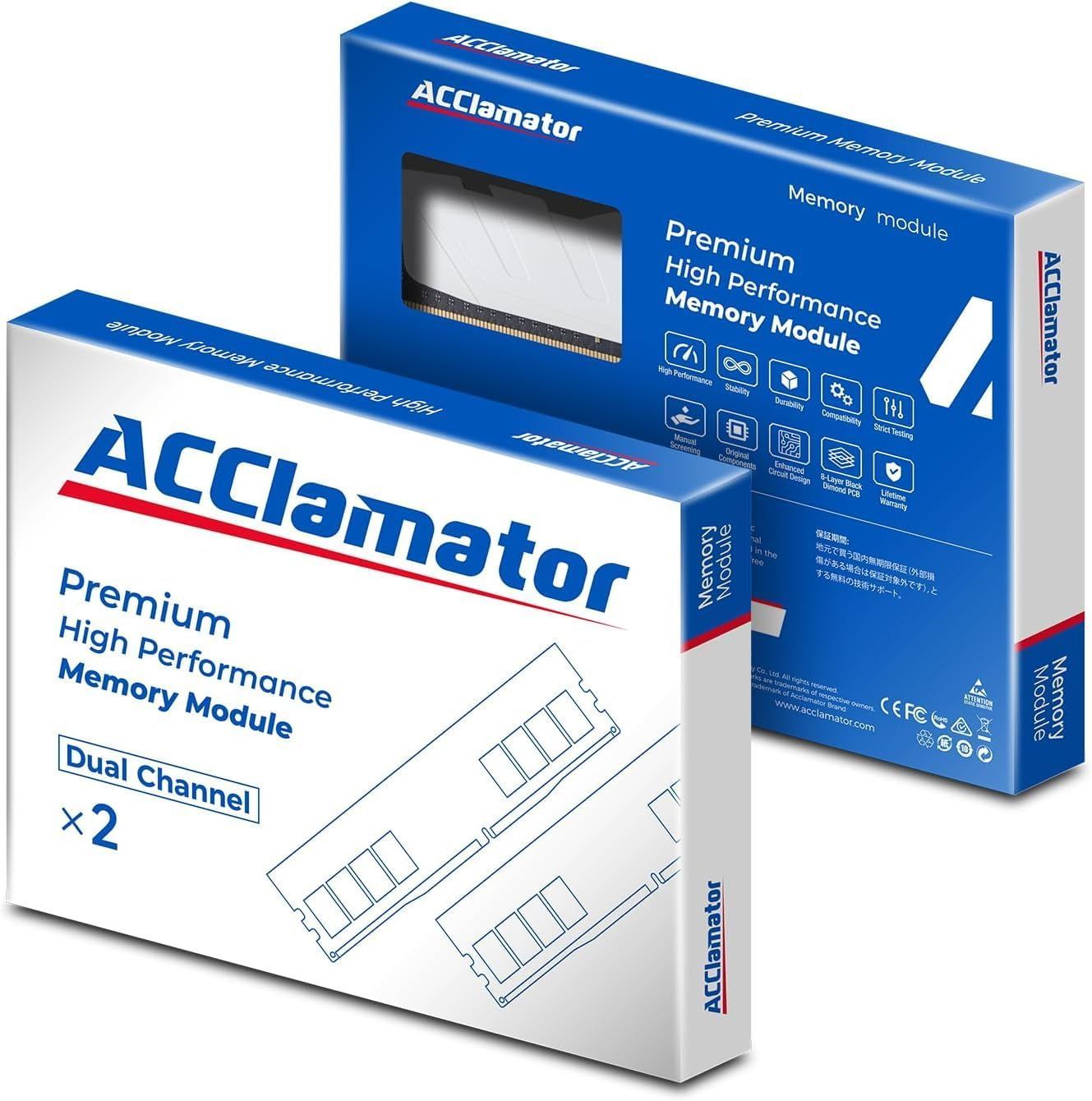 メモリー Acclamator 64GB 3200MHz Memory DDR4 メモリー Acclamator 64GB 3200MHz Memory DDR4 メモリー Acclamator