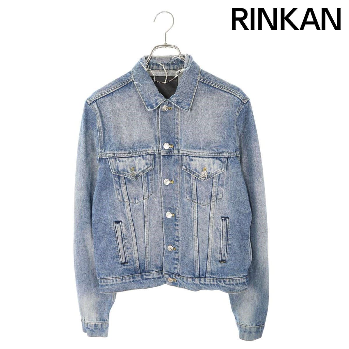 バレンシアガ 17AW 487342 TSB06 バックキャンペーンロゴ刺繍ダメージ 