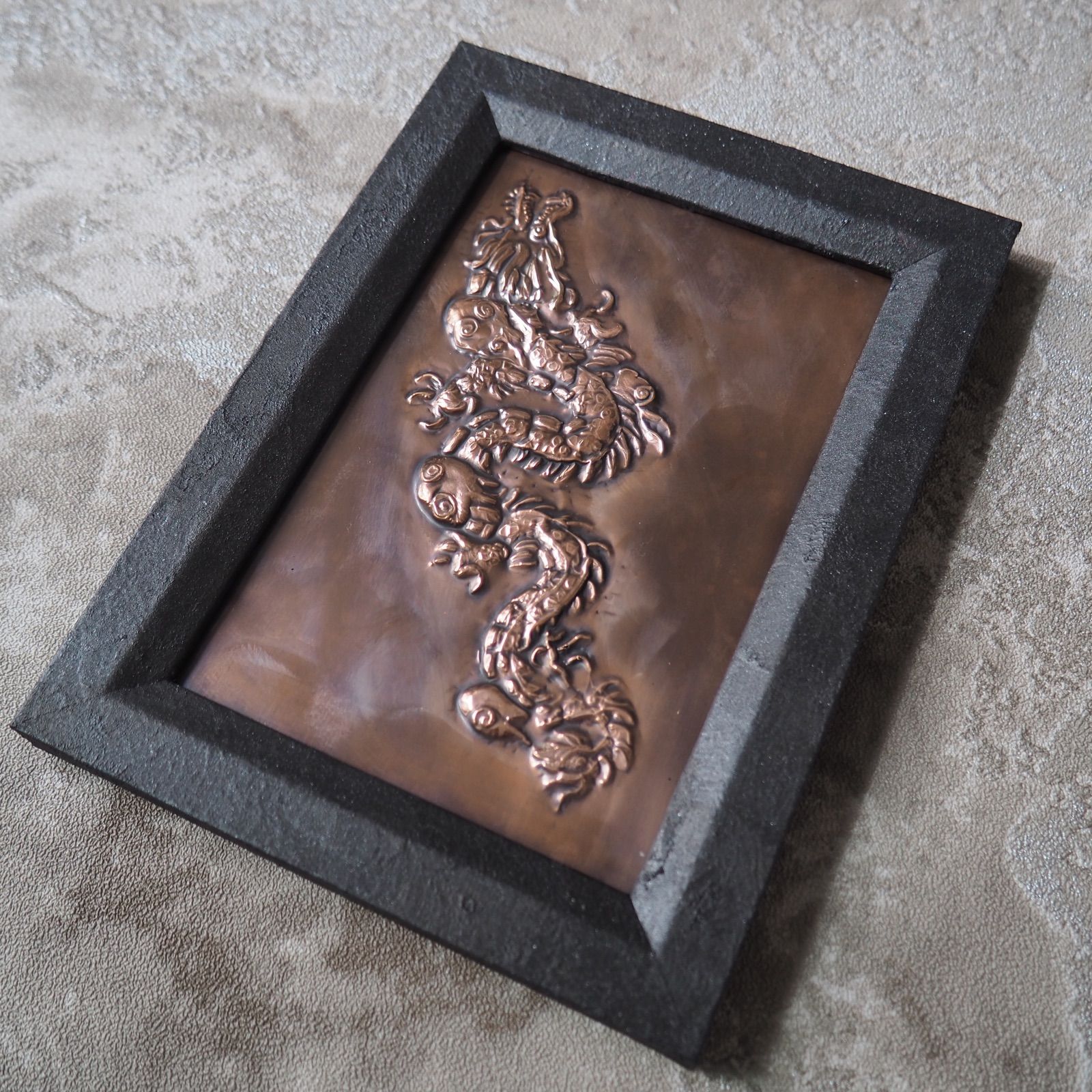 龍とご縁のある方、ご縁を深めたい方に🐉昇龍の銅板レリーフ🐉額