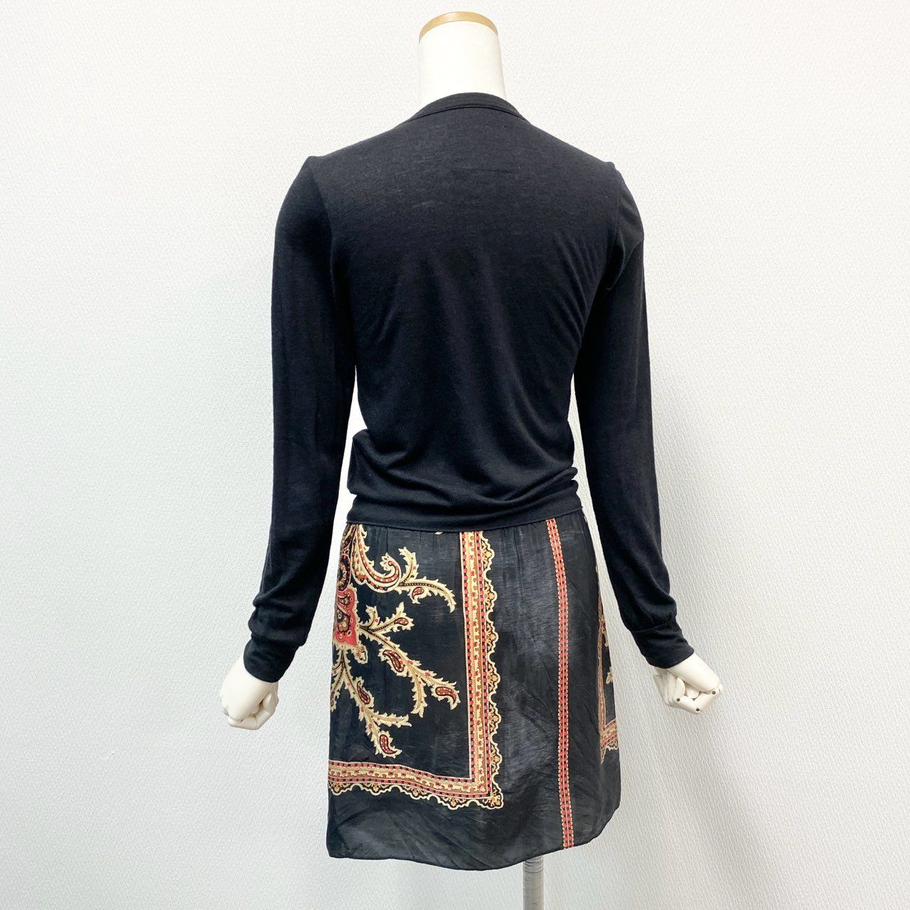 ✨️美品✨️【sacai】レディース 異素材 チュニック レオパード柄 黒 日本製 ✨️美品✨️【sacai】レディース 異素材 チュニック レオパード