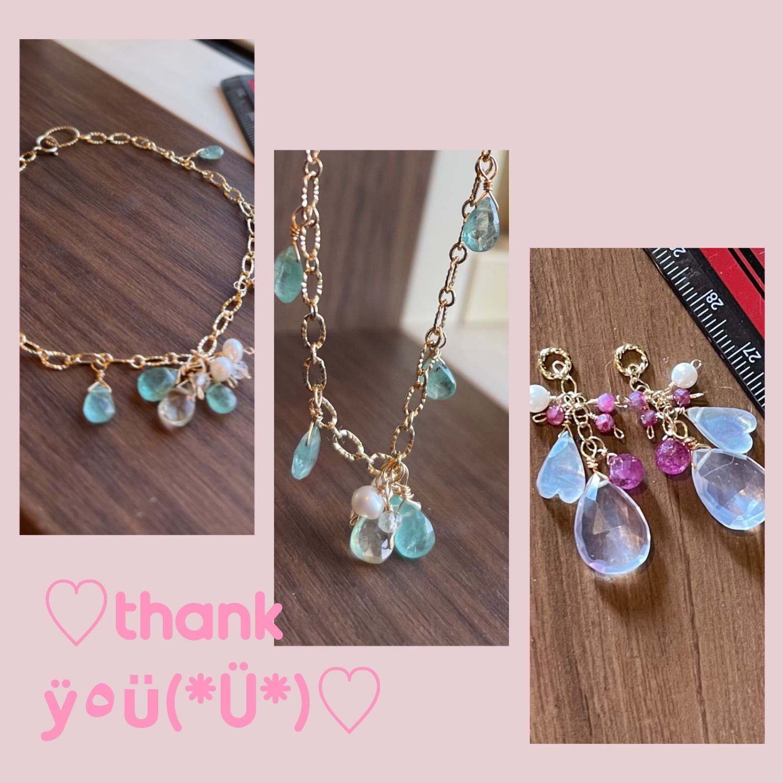 14kgf アメトリンとビーズのステーションブレスレット◝✩ あつ様⟡.·専用-