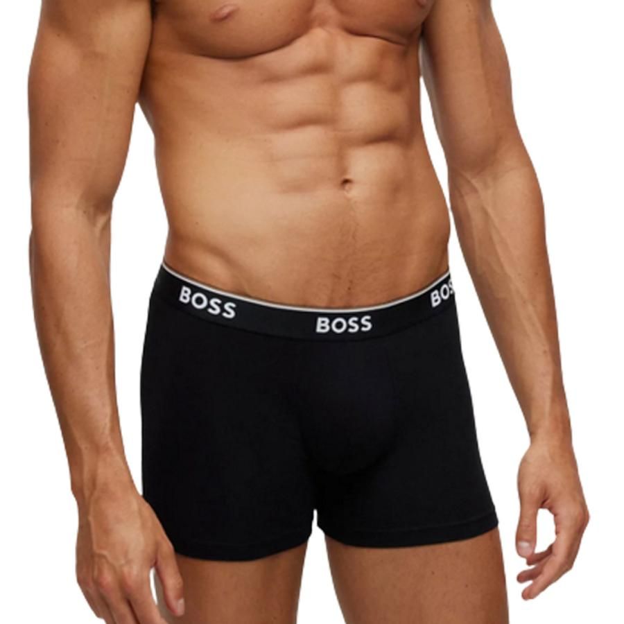 (訳あり特価)HUGO BOSS(ヒューゴボス)ボクサーパンツ ストレッチコットン 3枚セット 前閉じ 下着 メンズ 50475282