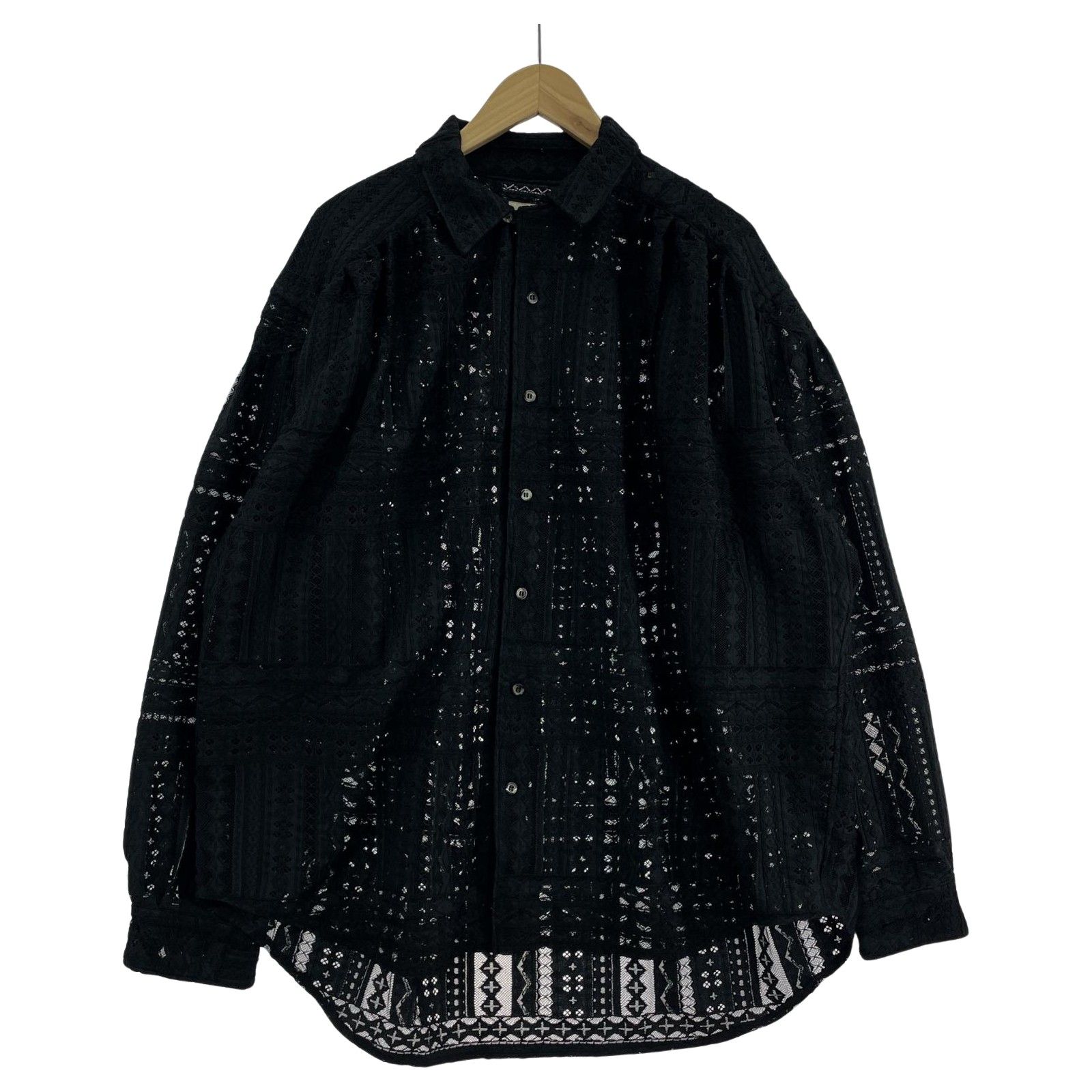 24AW AIE 長袖シャツ PAINTER SHIRT M ブラック
