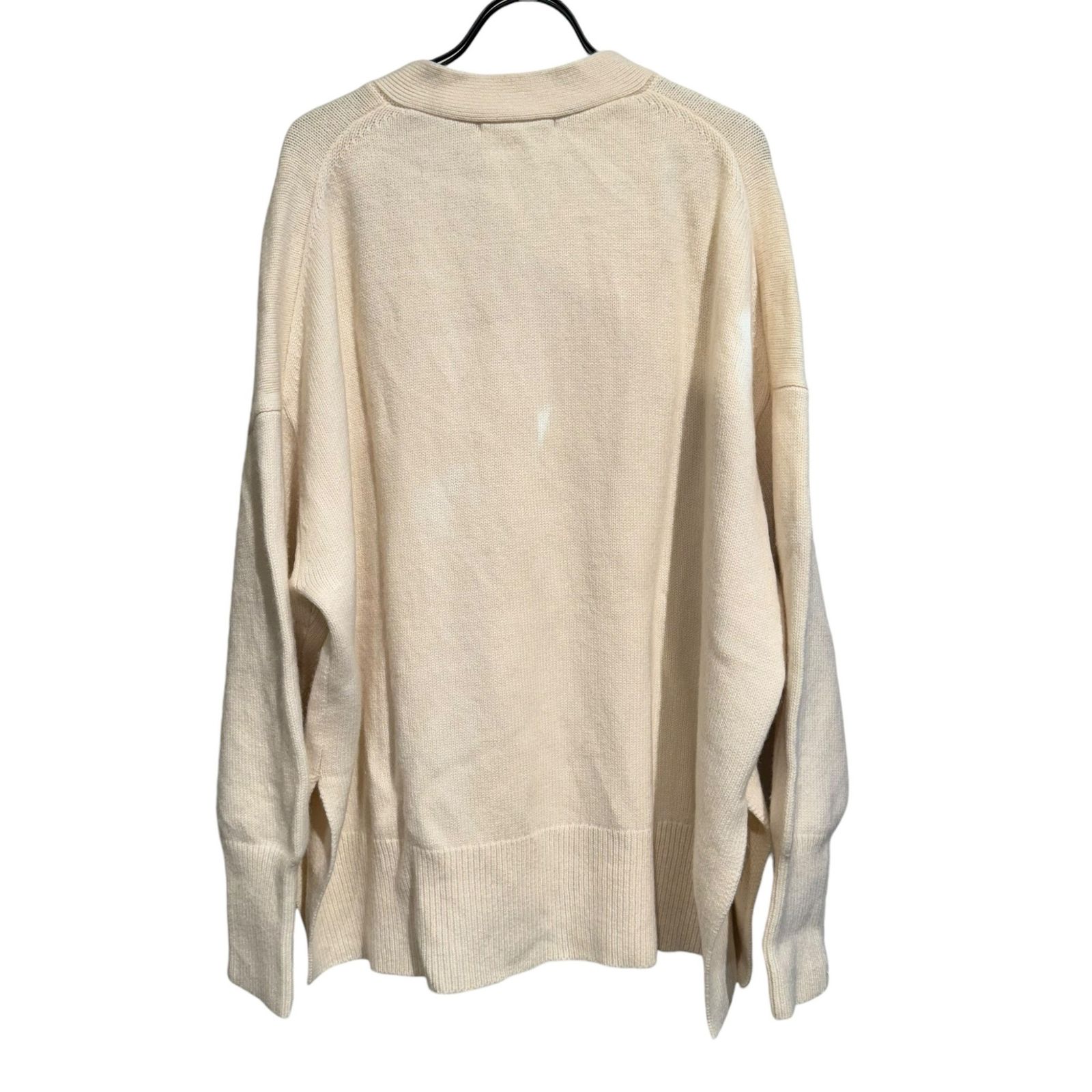 リアム R’IAM Washable WOOL カシミヤVネックカーディガン 20080922600140 アイボリー サイズ：F R'IAM(リアム) Washable WOOLカシミヤVネックカーディガン