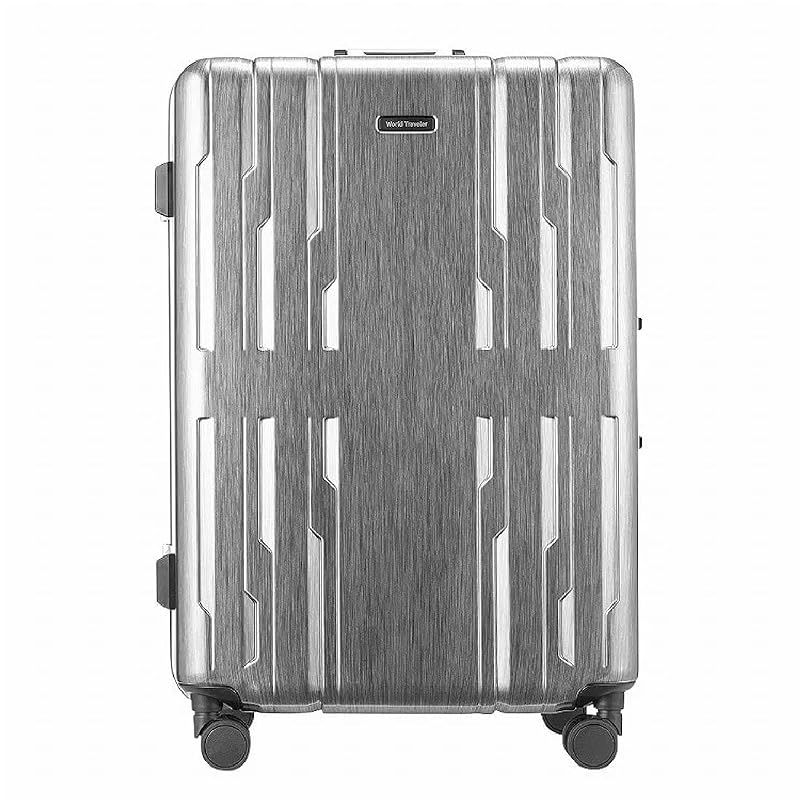 ワールドトラベラー スーツケース Mサイズ サグレス2 No.05113 ヘアラインブラック