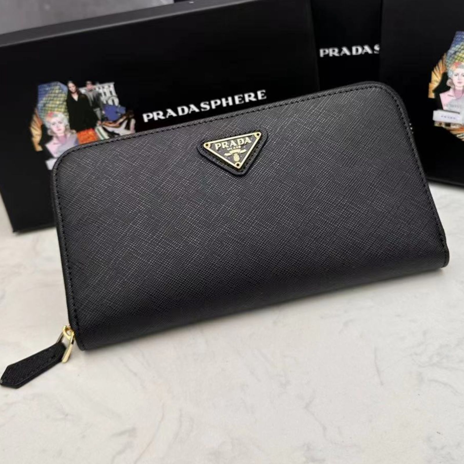 プラダ PRADA 長財布 人気 男女兼用 新品未使用 長財布 ウォレット 小銭入れ 美品 ファスナー さいふ - メルカリ