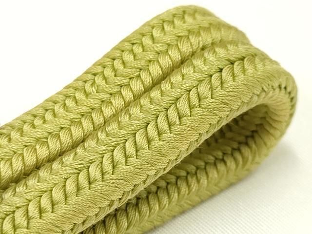 平和屋着物● 上 有職組紐道明 帯締め 冠組 青朽葉色 宮内庁御用 国立博物館御用 東京芸術大学御用 AABB3751ay