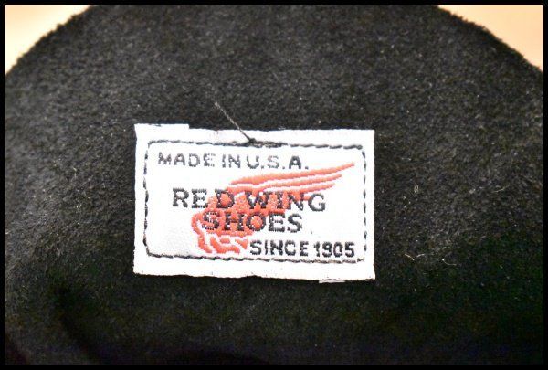  8 D DEAD 羽タグ 03年 レッドウィング 8130 アイリッシュセッター 黒 ブラッククローム モックトゥ ブーツ redwing FI 379 ワークブーツ ブーツ 革靴