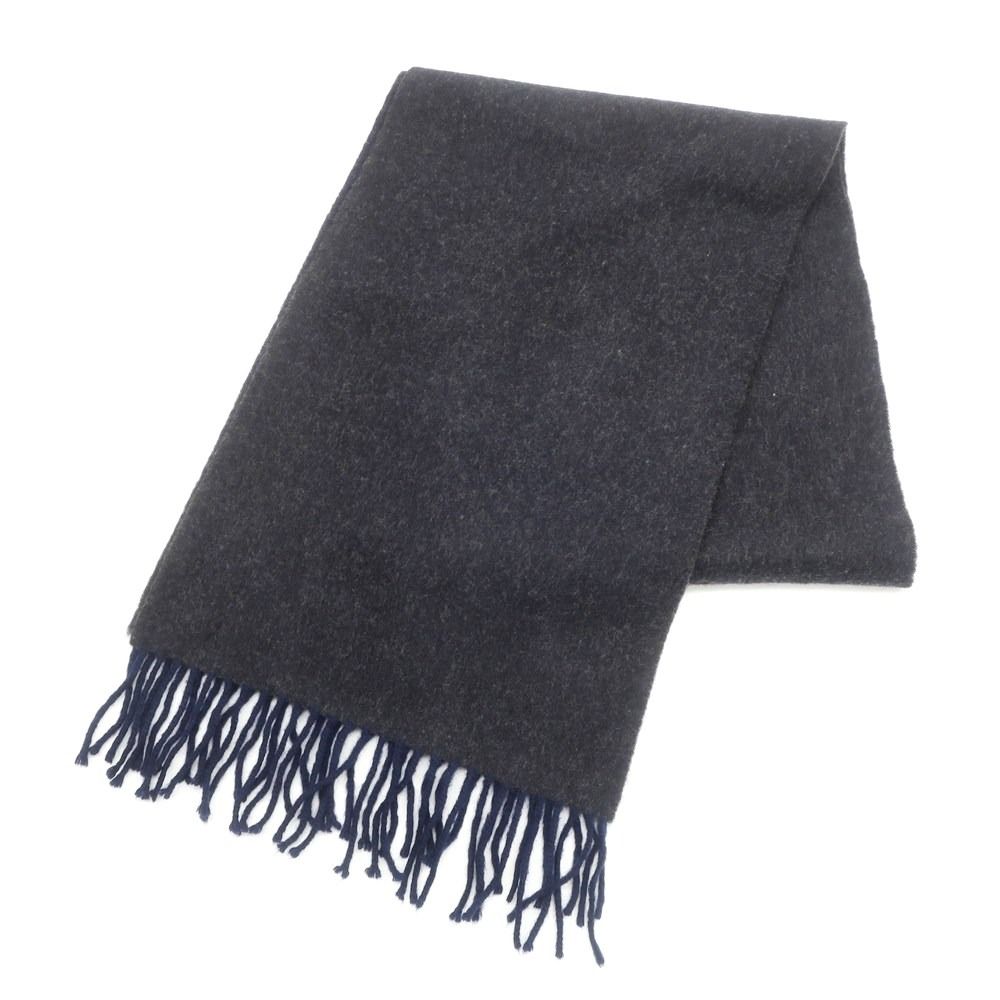 中古】ドレイクス DRAKES ダブルフェイス ウールアンゴラ マフラー  