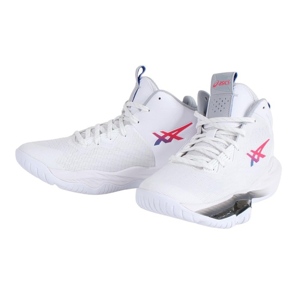 アシックス バスケットボールシューズ NOVA SURGE 2 メンズ 103 ホワイト|ガンメタル 25.5 cm 2E