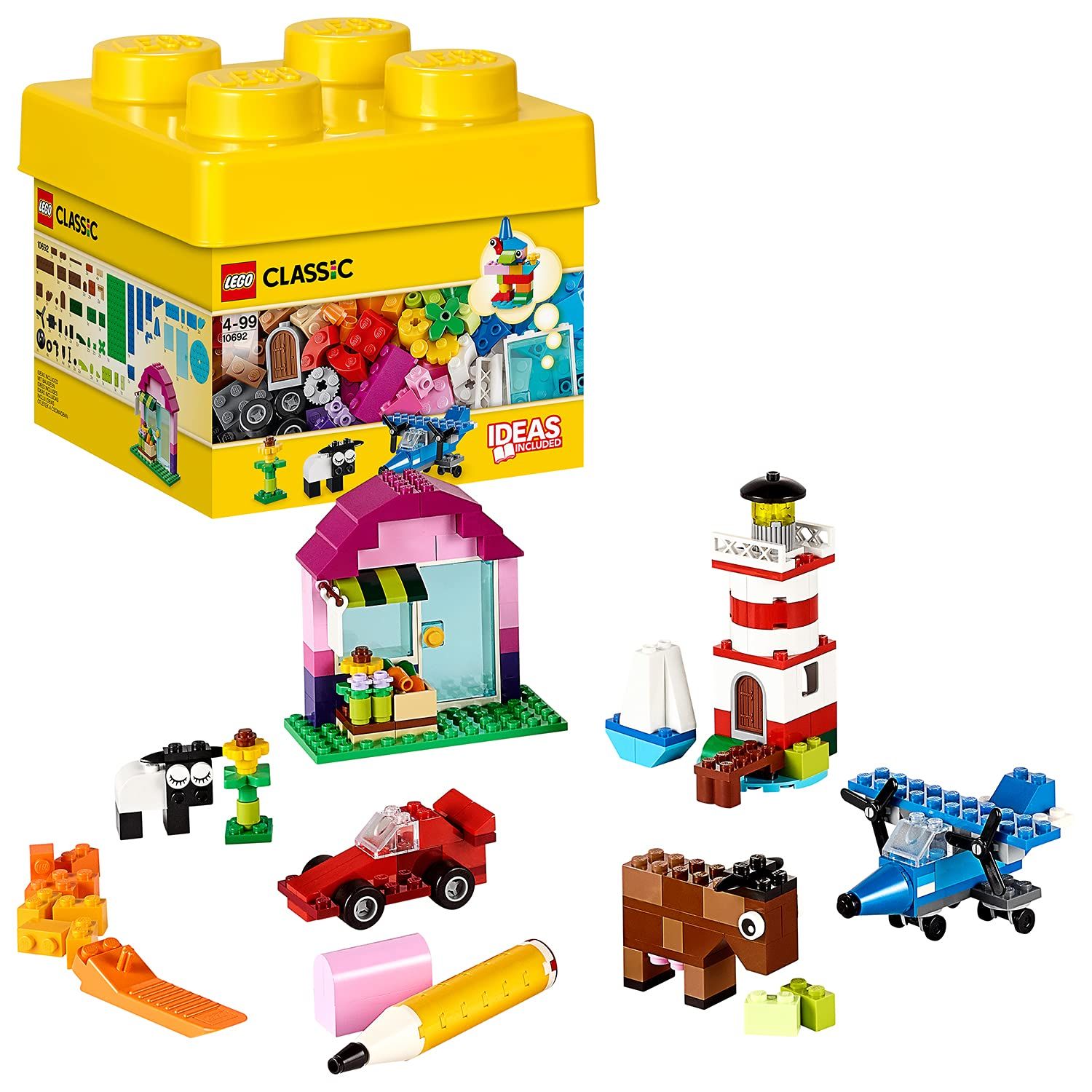 レゴ (LEGO) クラシック 黄色のアイデアボックスu003cベーシックu003e 10692 おもちゃ ブロック プレゼント 宝石 クラフト 男の子 女の子 4歳～99歳 