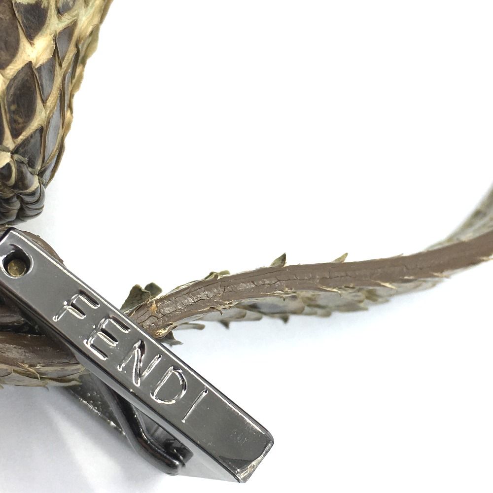 フェンディ パイソン マンマバケット ハンドバッグ ショルダーバッグ  