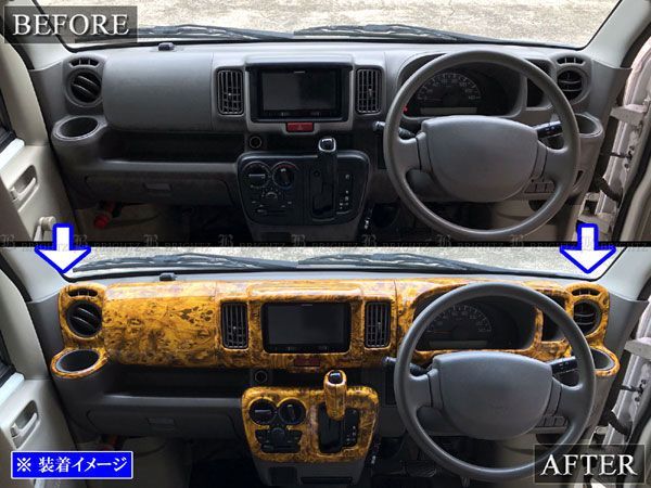 BRIGHTZ NV100クリッパー DR17V メッキインテリアパネルセット 12PC 200mmワイドナビパネル BRIGHTZ NV100クリッパー DR17V メッキインテリアパネルセット 10PC