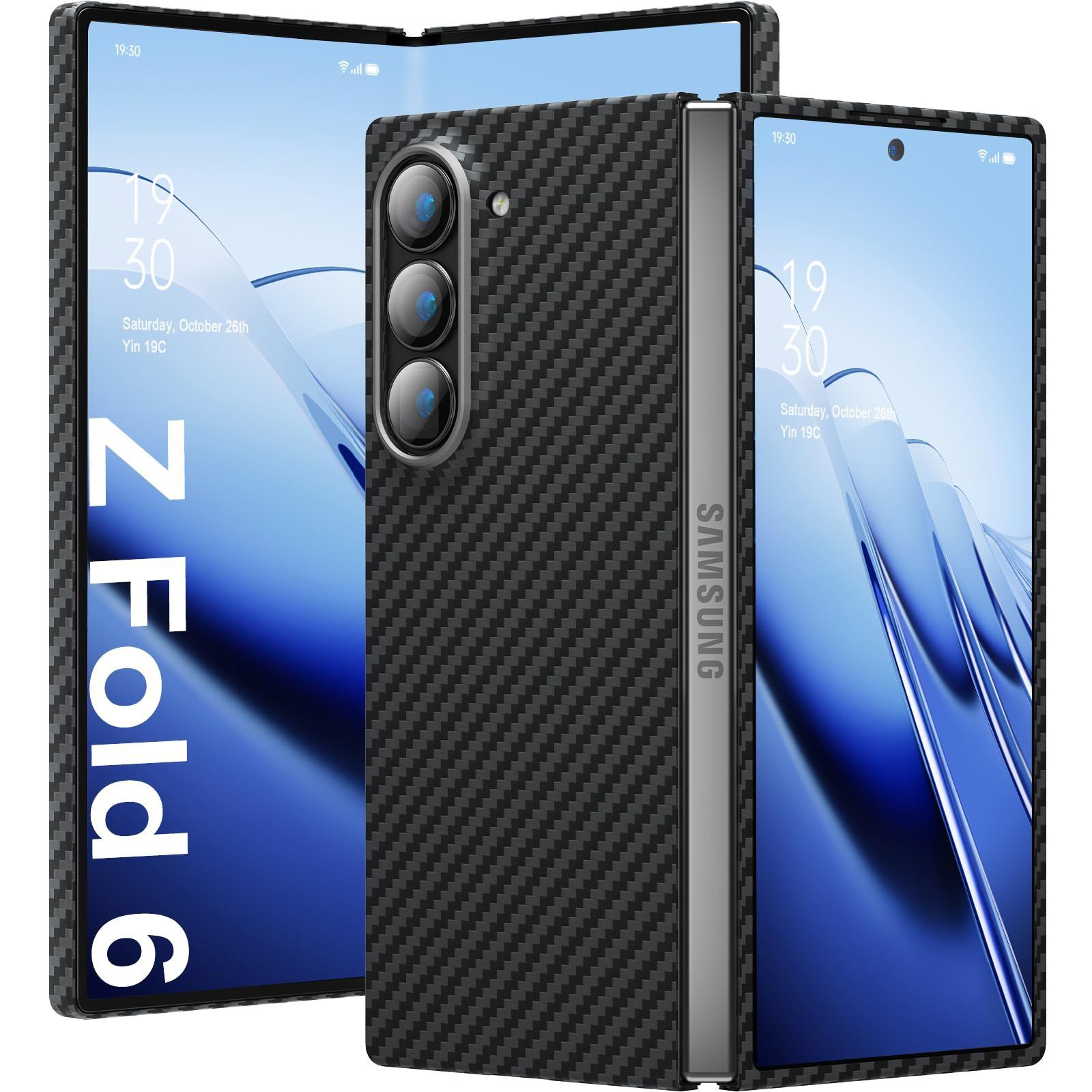 数量限定】Samsung Galaxy Z Fold 6対応アラミド繊維ケース memumi 0.5mm極薄デザイン 耐衝撃保護カバー 1500D アラミド繊維 ワイヤレス充電対応 - メルカリ