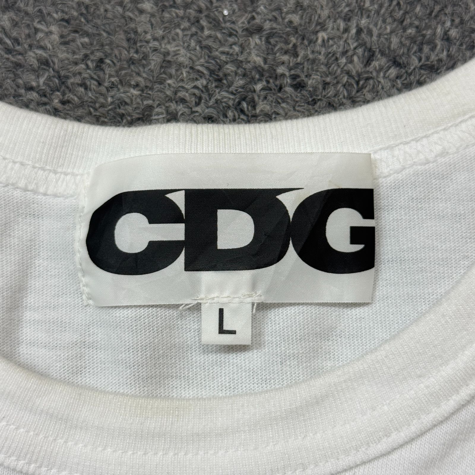 CDG コムデギャルソン シーディージー 1986 Tシャツ ホワイト M CDG 1986 COMME des GARCONS T-SHIRT コムデギャルソン Tシャツ