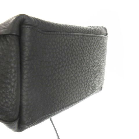 ✨極美品✨フルラ　ショルダーバッグ　ハンド　ペルラ　2way レザー　シボ革　黒 極美品》フルラ ショルダーバック ワンショルダー 2way レザー
