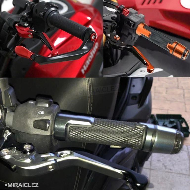 CNC アルミ ハンドル グリップ バーエンド ブルー 青 CB400SF XJR400 Ninja250 GSX250R CBR600RR  GPZ400R TW200 VTR250 ZZR250 - メルカリ