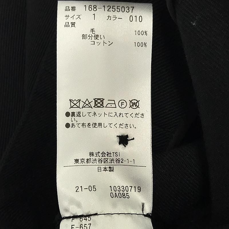 YLEVE / イレーヴ | ウールツイルワンピース | 1 | ブラック 