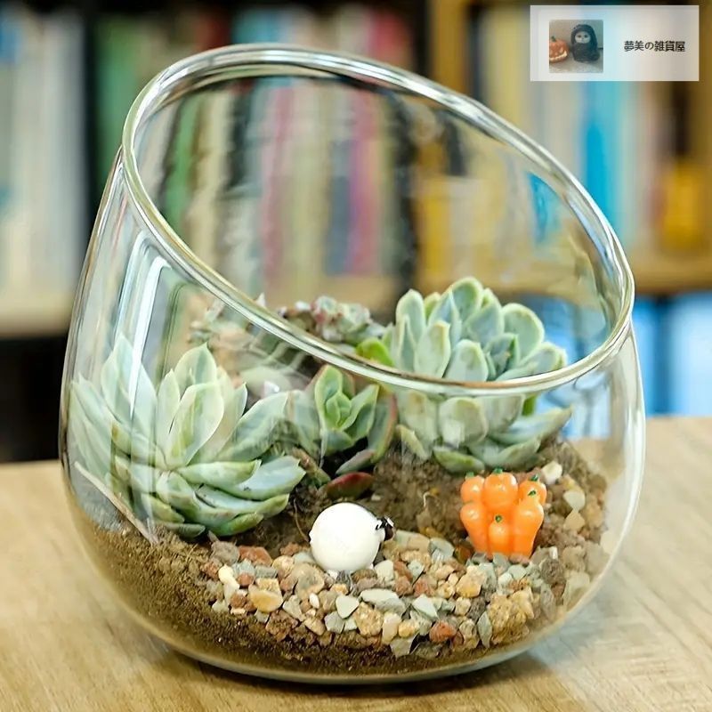 サボテン① ステンドグラスの多肉ポット お正月飾り 4層ステンドグラス