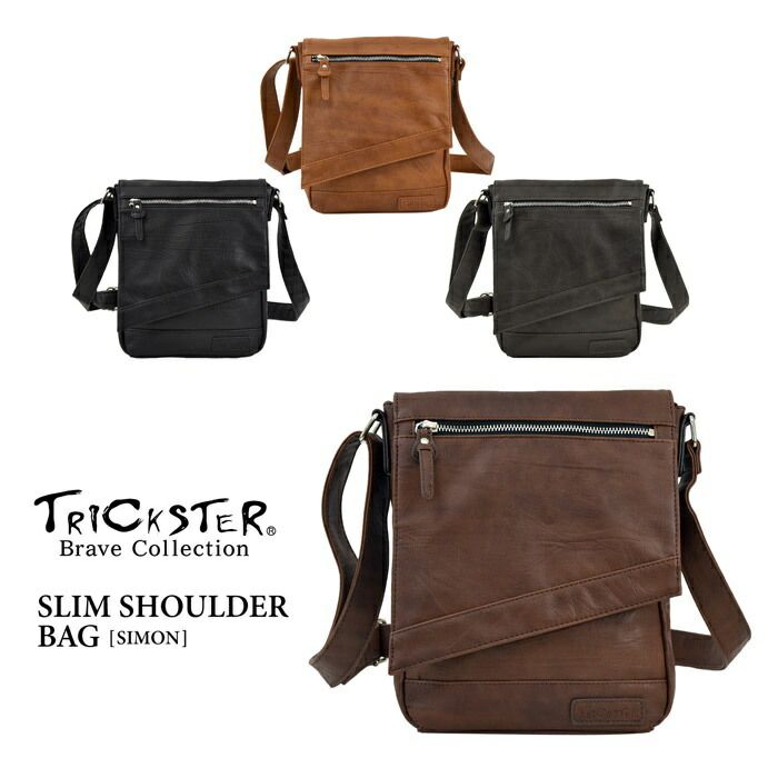 TRICKSTER トリックスター Brave Collection ブレイブコレクション SIMON シモン スリム ショルダーバッグ tr119 acro48