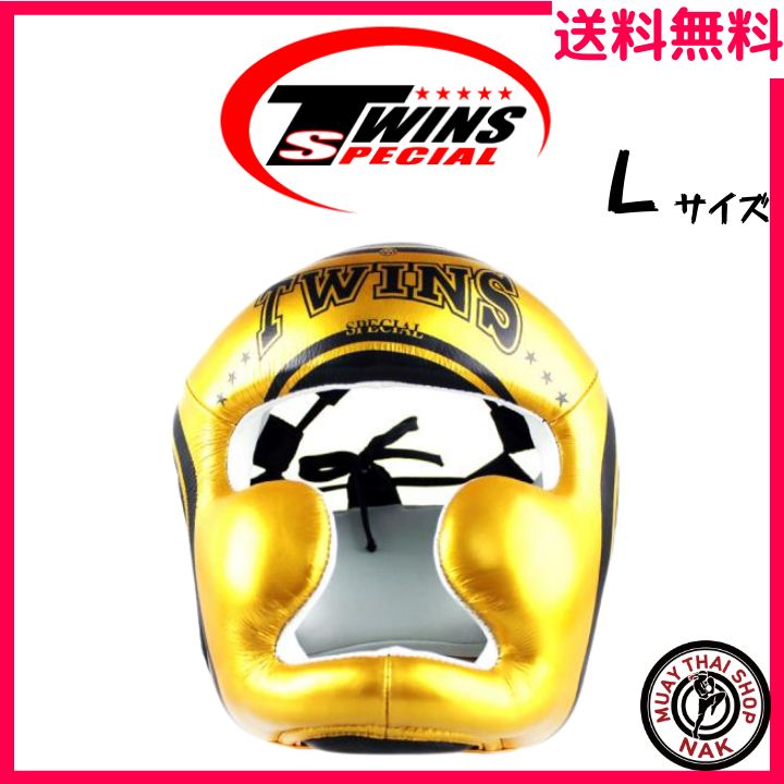 Twins Special ヘッドギア 本革製 ゴールドブラック FHGL3-TW4 Lサイズ