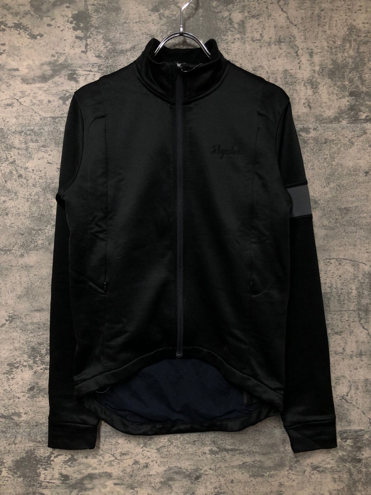 IY454 ラファ Rapha WINTER JERSEY 長袖 サイクルジャケット 黒 S 裏起毛