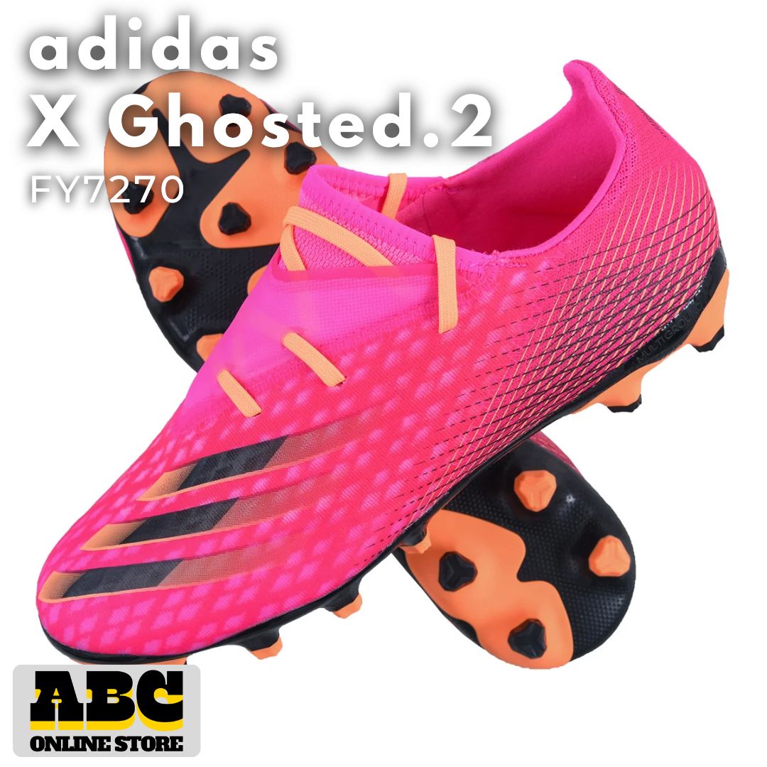 26.0cm adidas アディダス アディダス エックスゴースト .2 HG|AG オレンジ×ピンク FY7270