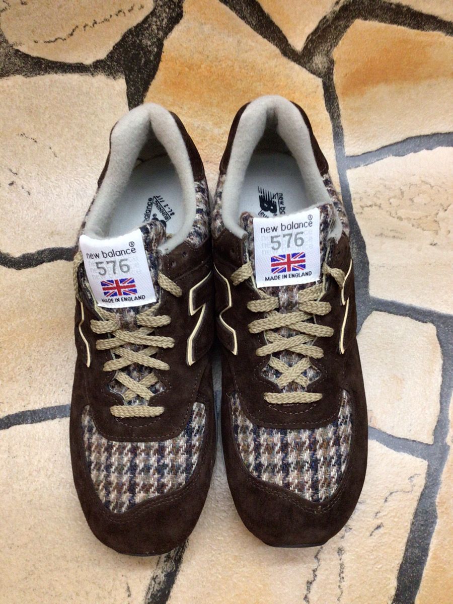 観賞用 ニューバランス NEW BALANCE 2003 HARRIS TWEED MADE IN ENGLAND UK ハリスツイード ローカット  スニーカー M576UK BHT 28 茶 ブラウン - メルカリ