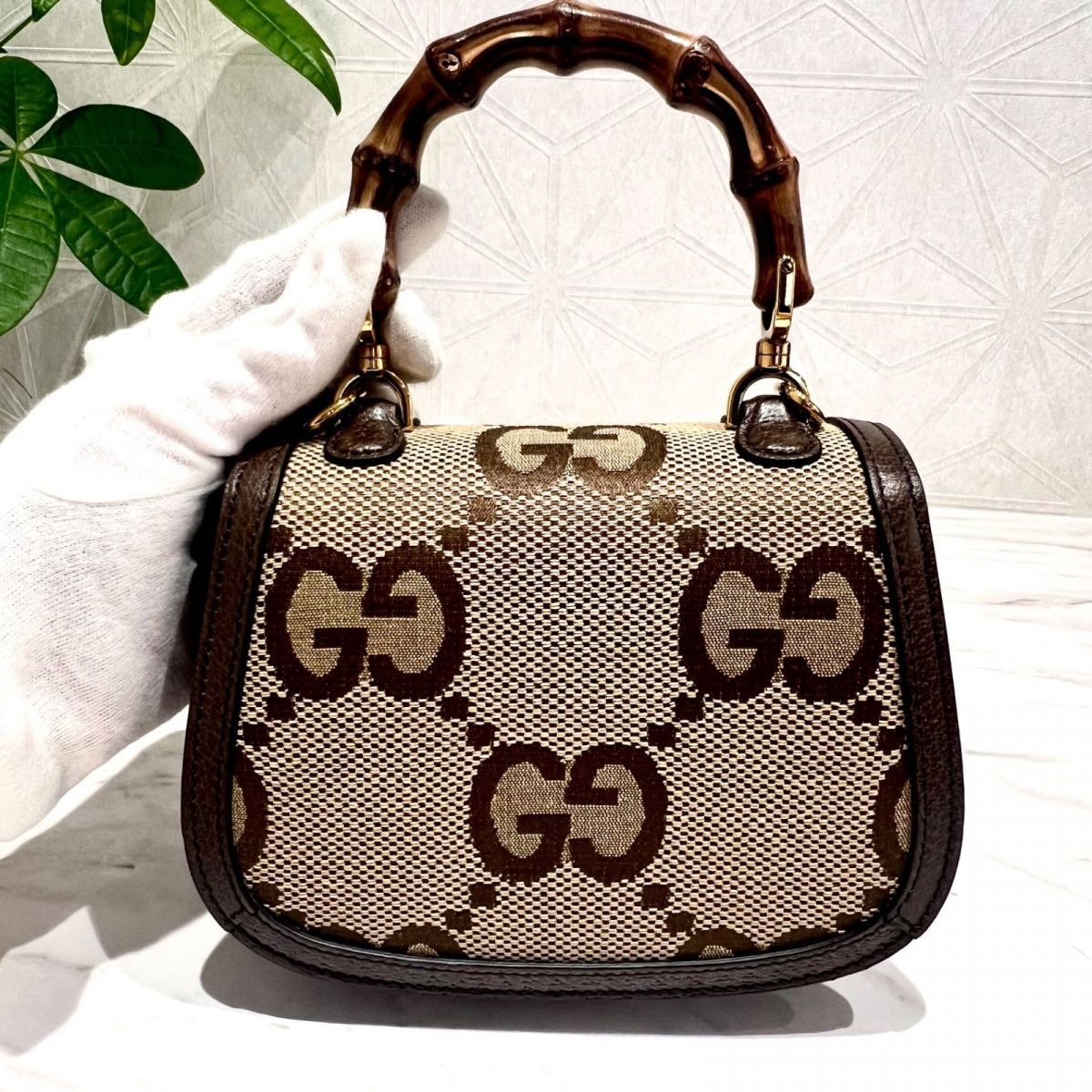 レア品！極美品！！GUCCIグッチ バンブー 1947限定品ジャンボGG 