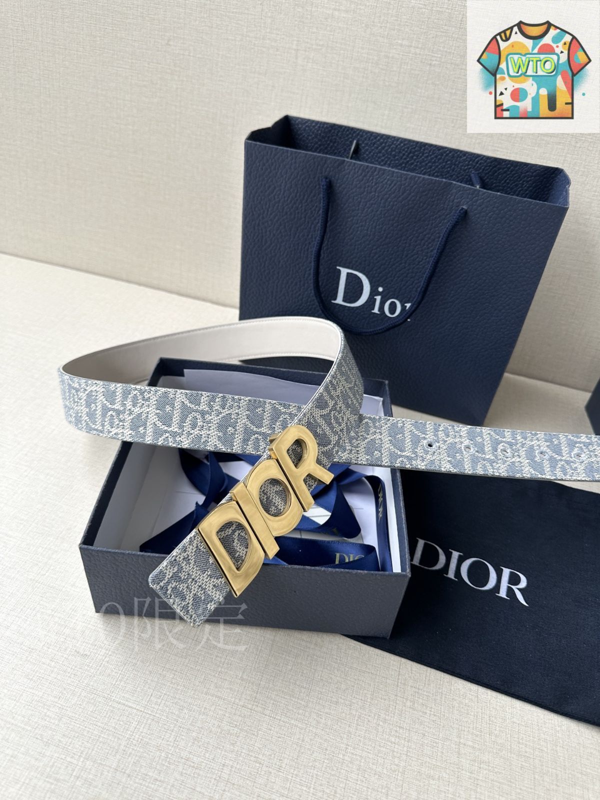 今日特価】Dior ディオール Montaigne レザーベルト - メルカリ