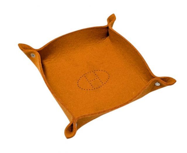 エルメス ヴィドポッシュ フェルトトレイ トレー ジュエリートレイ ジュエリー収納 オレンジ エクリプス トレイ フェルト トレー HERMES