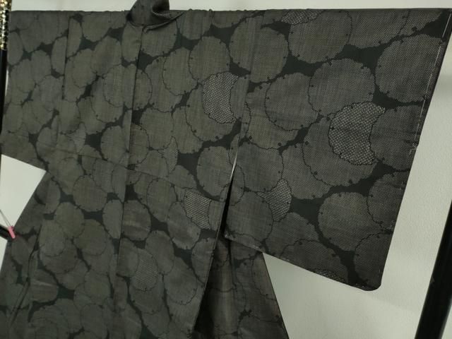 平和屋着物□極上 本場大島紬 7マルキ 雪輪重ね 逸品 未使用  