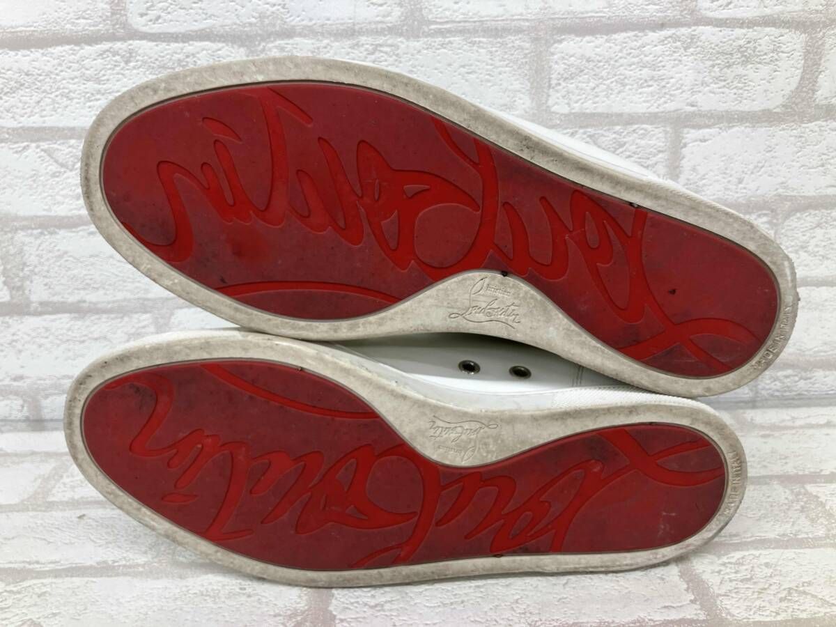 Louboutin スニーカー 40/25 スタッズ スワロフスキー ホワイト 楽天市場】【中古】 Christian Louboutin （クリスチャン