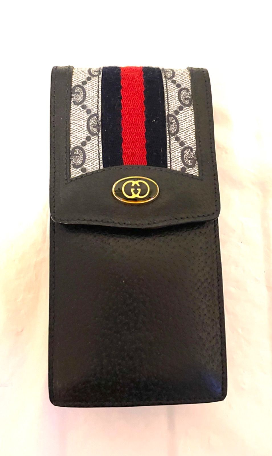 美品 GUCCI メガネ ペンケース オールドグッチ シェリーライン 小物