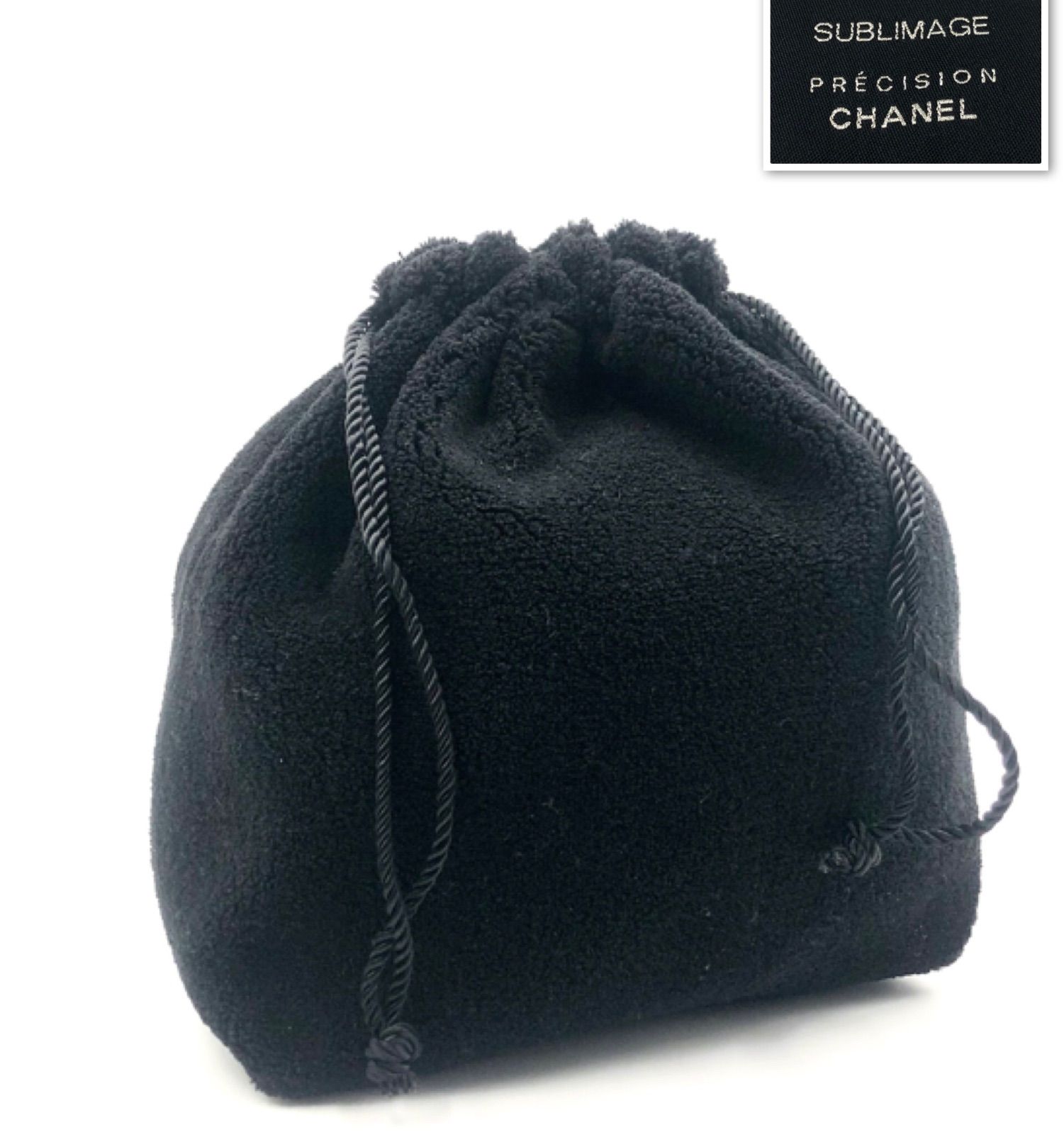 □美品□CHANEL シャネル パイル地 巾着ポーチ ノベルティ SUBLIMAGE