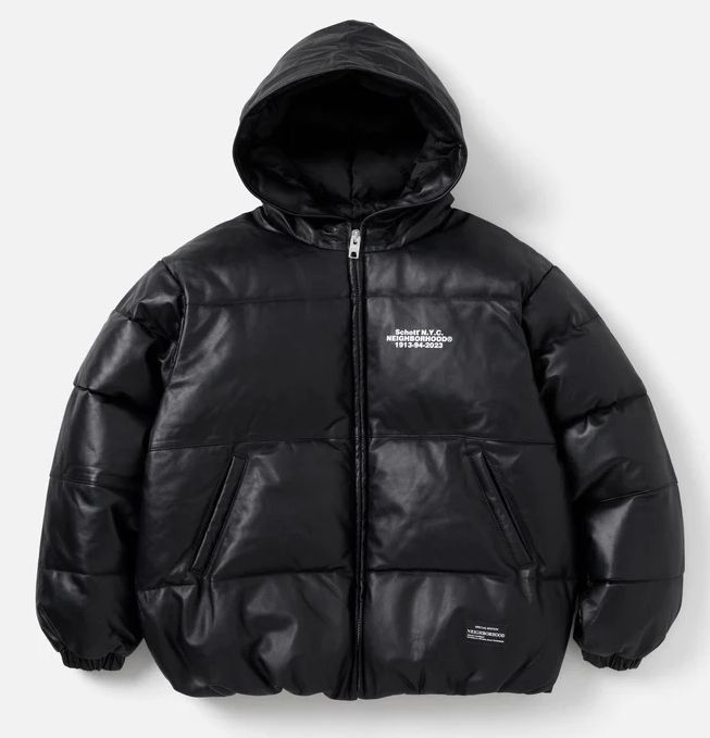 23AW Schott × NEIGHBORHOOD ショット ネイバーフッド LEATHER HOODED