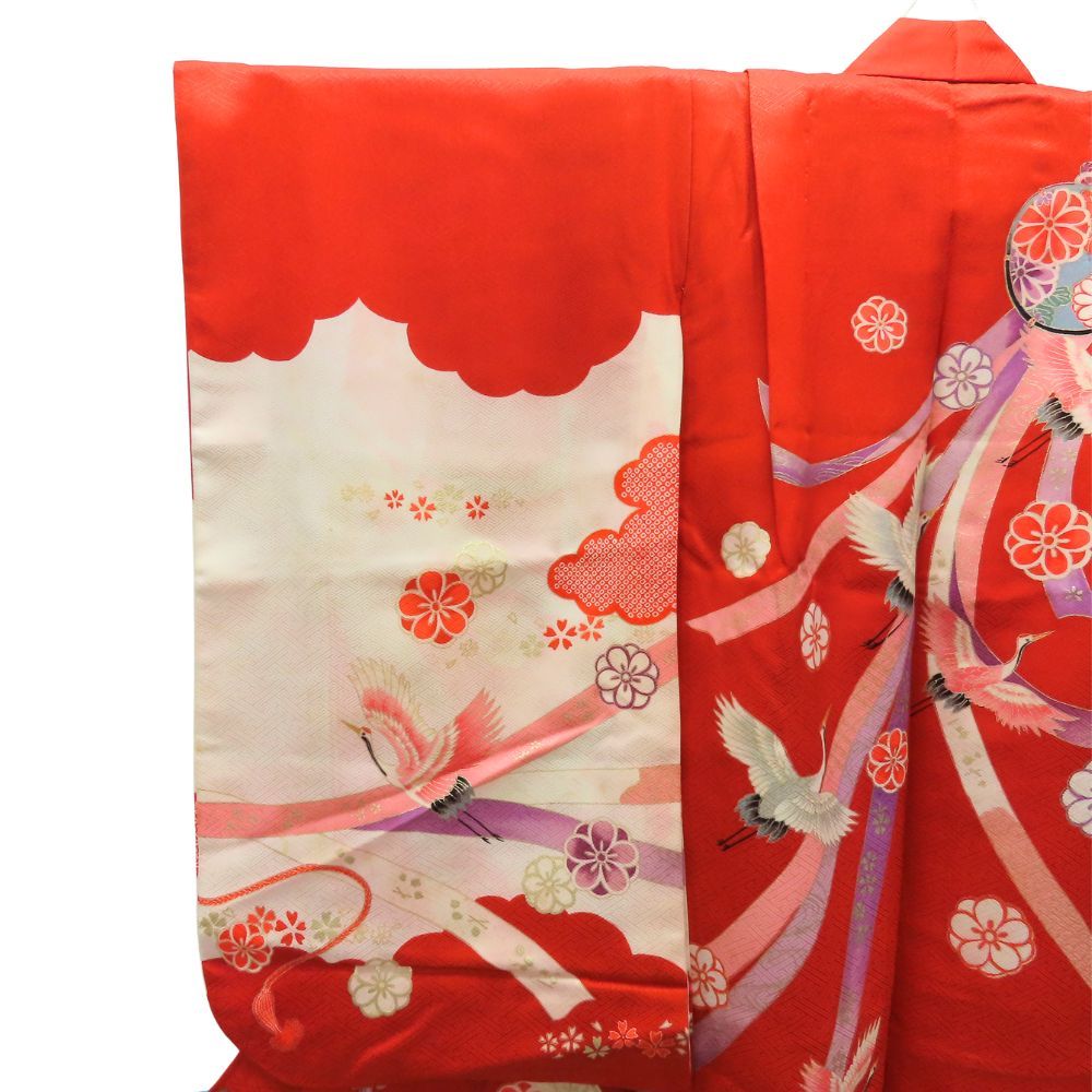 【新品】お宮参り用 花柄着物 保管品 ) 正絹 女児 お宮参り 産着 きもの 新品】お宮参り用 花柄着物 保管品 ) 正絹 女児 お宮参り 産着 きもの