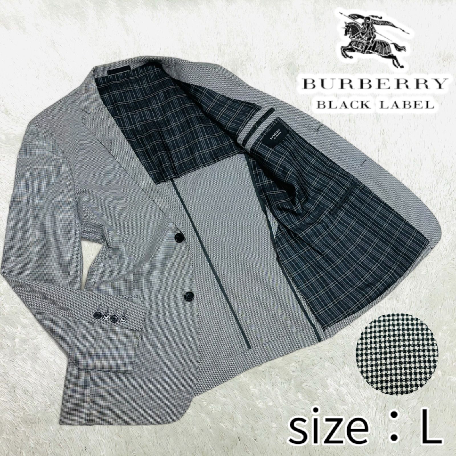 【美品】BURBERRY テーラード ジャケット ノバチェック ロゴ ボタン バーバリー テーラードジャケット ノバチェック
